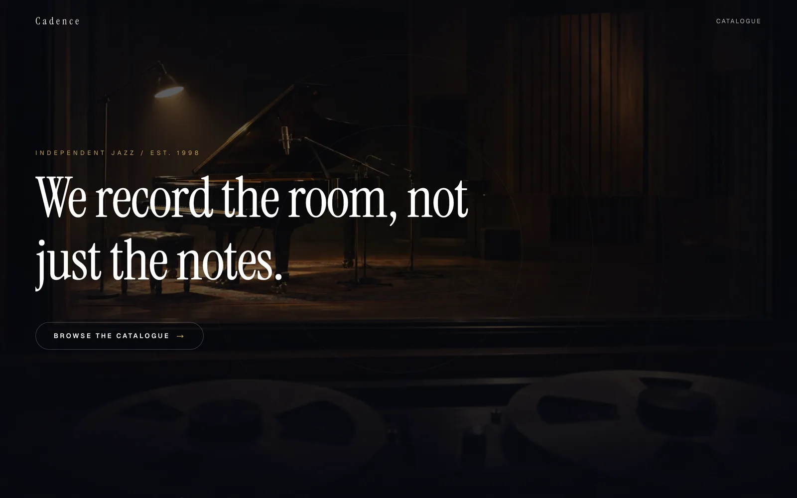Cadence, An independent jazz label. Recording the room, not just the notes, since 1998.