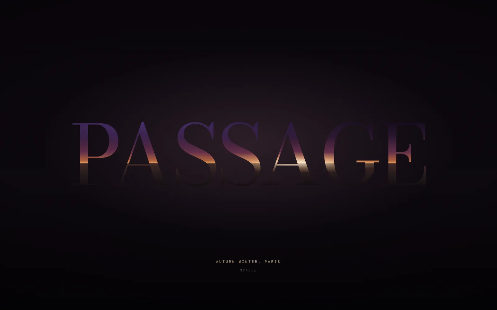 Passage, A label whose name opens into the world behind it.